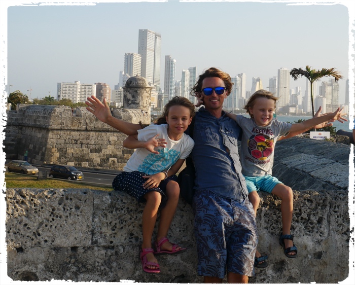 View of the new part of Cartagena from the fortress in the old part of the city