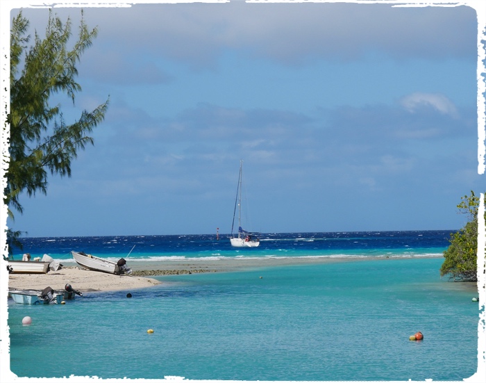 The wind was blowing too hard to leave the Makemo atoll