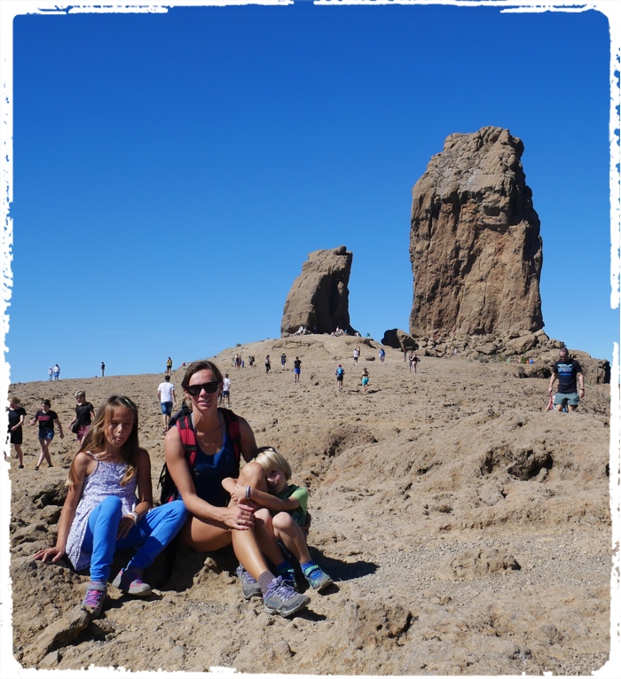 Clear blue skies above Roque Noblo, Gran Canaria