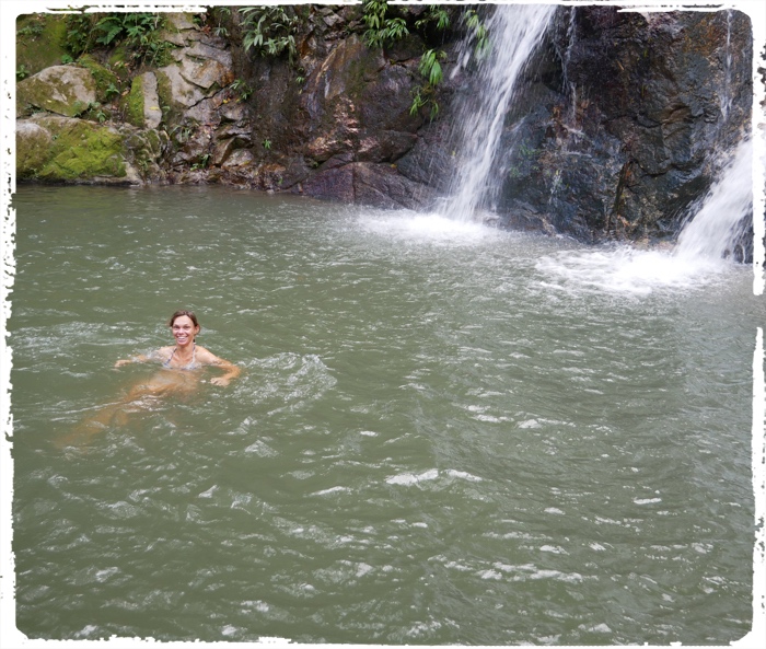 At the end of a trek there was a jungle SPA