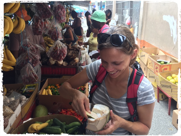 Very well stocked public market was a highlight in the Port of Spain